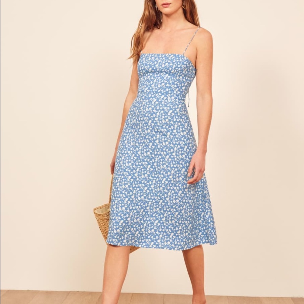 Reformation Peach Dress